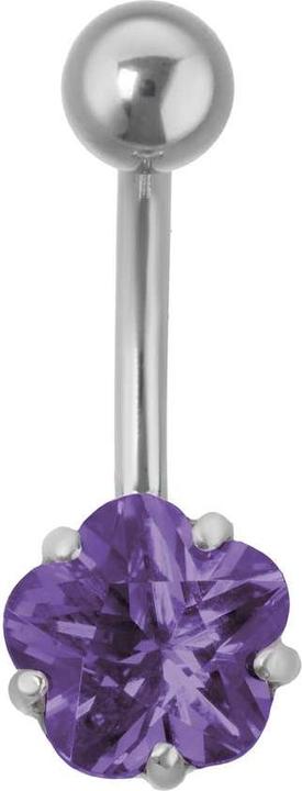 Actual product image Bijouteria Bellypiercing (Surgical steel 316L, Zirconia)