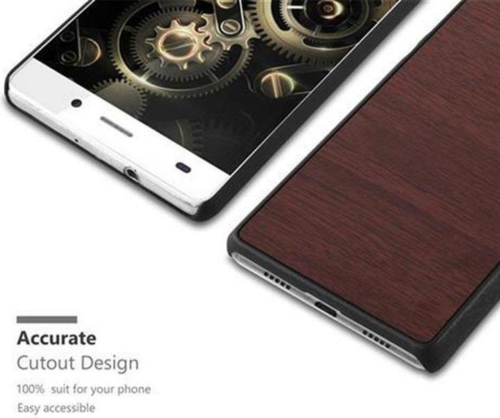 Productafbeelding Cadorabo Harde kaft Woody Cover (Huawei P8 Lite)