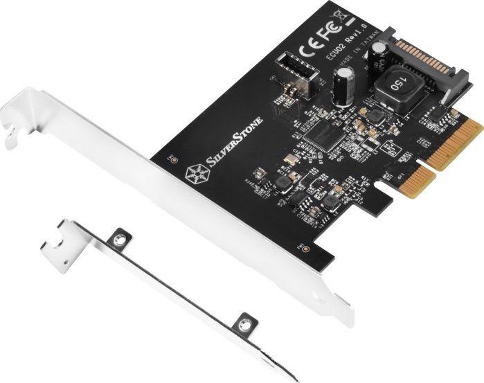 Actual product image Silverstone ECU02-E - USB adapter - PCIe 3.0 x2 low profile
