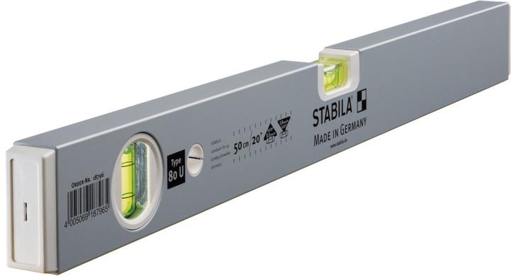 Produktbild Stabila Wasserwaage Type 80 U (50 cm)