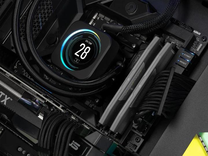 Produktbild Corsair DDR5, 6000MT/s 48GB 2x24GB DIMM, Unbuffered, 30-36-36-76, Std PMIC, AMD EXPO & Intel XMP, VENGEANCE (2 x 24GB, 4800 MHz, DDR5-RAM, DIMM)