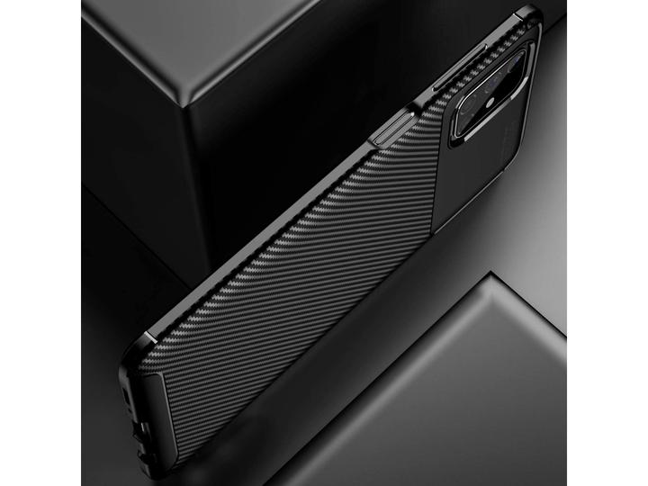 Produktbild Screenguard Samsung Galaxy M51 Hülle Carbon Design TPU Case (Samsung Galaxy M51)