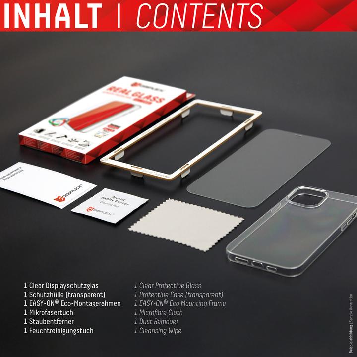 Produktbild Displex Real Glass, 2D Panzerglas + Handyhülle (1 Stück, Samsung Galaxy S22 5G)
