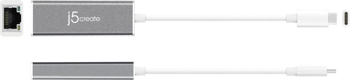 Immagine prodotto j5Create Da USB-C A Gigabit Ethernet (USB-C, RJ45 (1x))