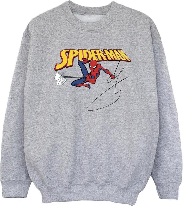 SpiderMan With A Book Sweatshirt Mädchen