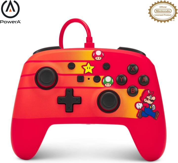 Produktbild PowerA Verbesserter kabelgebundener PowerA-Controller für Nintendo Switch - Speedster Mario (Switch)