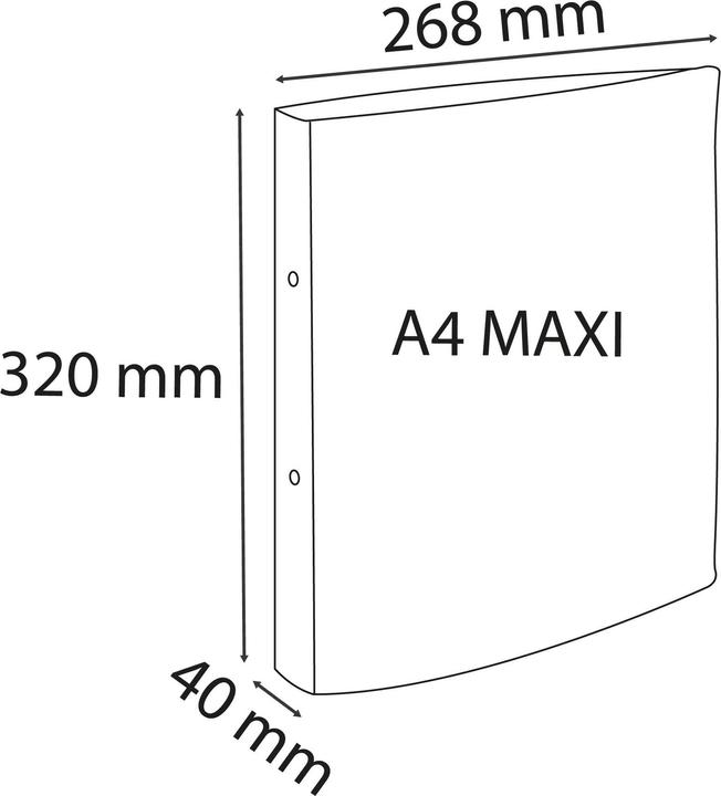 Produktbild Exacompta Ordner (A4, 40 mm, 144 Stück)