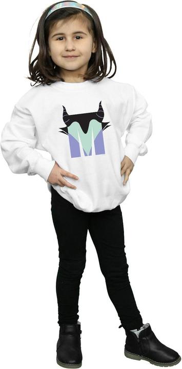 Actual product image Disney Girls Alphabet M Is For Maleficent Sweatshirt (152, 158)