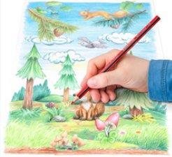 Actual product image Staedtler Noris colour triangular coloured pencil, 144 cardboard box (Multicoloured, 144 x)