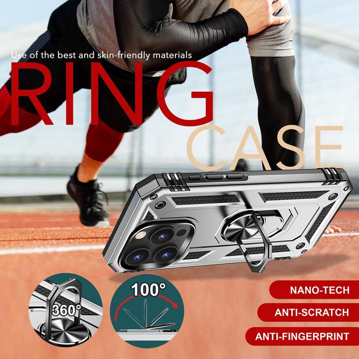 Immagine prodotto Nalia Coperchio ad anello antiurto in stile militare (Apple iPhone 16 Pro)
