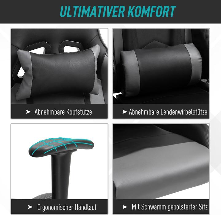 Actual product image Vinsetto Gaming chair ergonomic