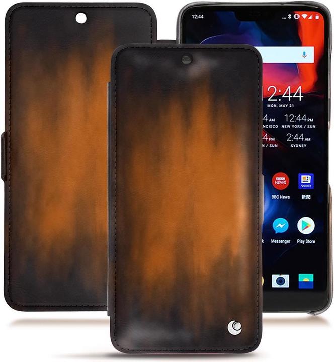Productafbeelding Noreve Lederen omslag horizontaal (OnePlus 6)