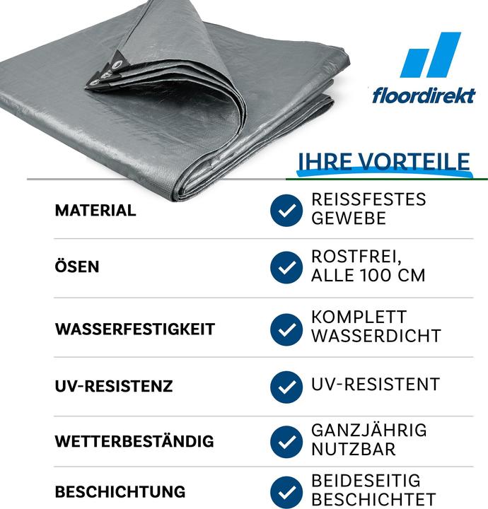 Image du produit Floordirekt Bâche de couverture 80 g/m (200 x 300 cm)