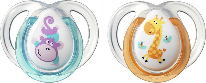 Image du produit Tommee Tippee Sucettes en silicone FUN STYLE, 0-6 mois, 2 pcs, 43335703 (2 x, jusqu'à 6 M.)