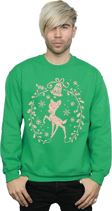 Immagine prodotto Disney Bambi Christmas Wreath Felpa Uomo (L)