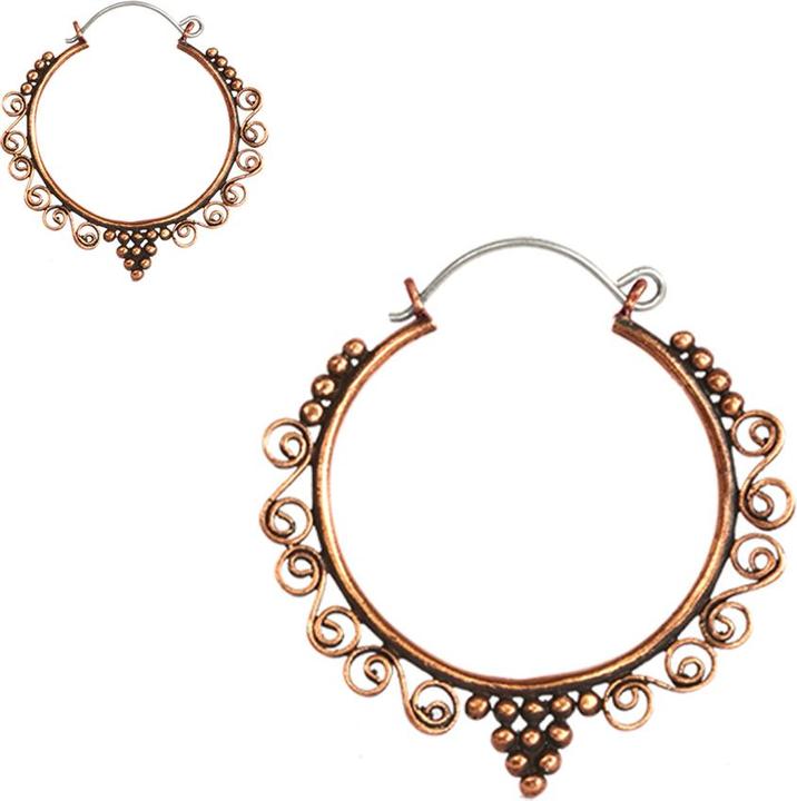 Immagine prodotto Star Piercing Orecchino in oro rosa con vite e uva (senza ottone, Rame)