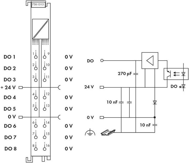 Image du produit Wago API - Module de sortie numérique 24 V/DC