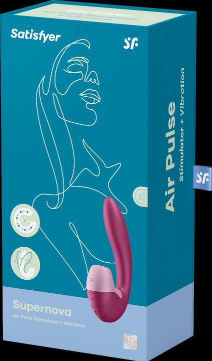 Actual product image Satisfyer Insertable Double Air Pulse Vibrator Supernova