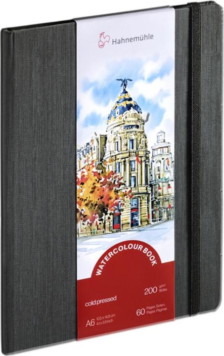 Image du produit Hahnemühle Watercolour Book A 6 Format portrait 60 pp. 200 g (A6, Couverture rigide)