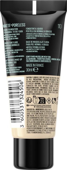 Maybelline New York Fit Me (110 Porcelain)