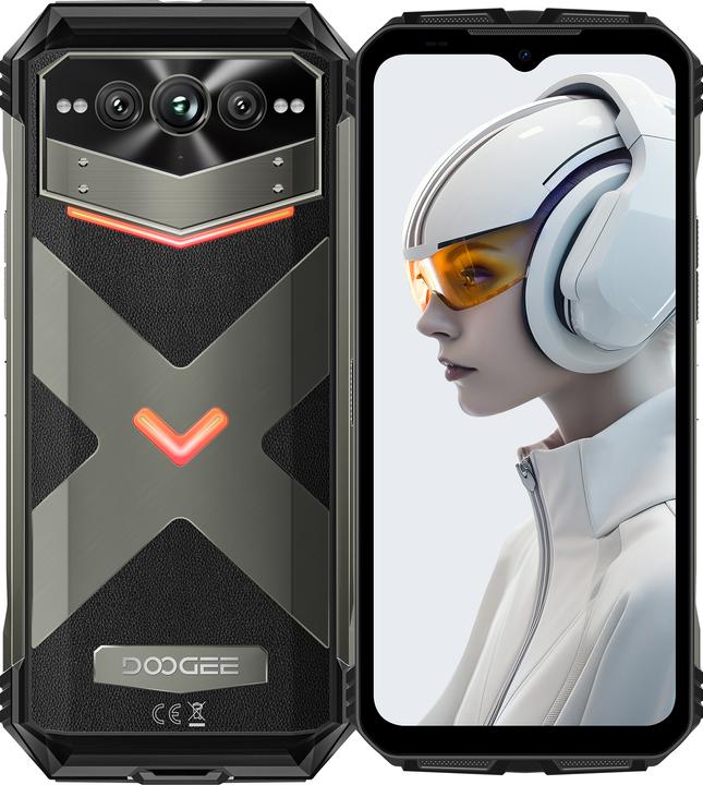 Doogee V Max Plus 5G Telefon, 512GB/16GB, Grau (512 GB, Grau, 200 Mpx)