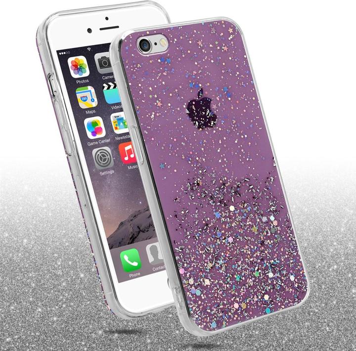 Actual product image Cadorabo TPU cover sparkling glitter (Apple iPhone 6 Plus)