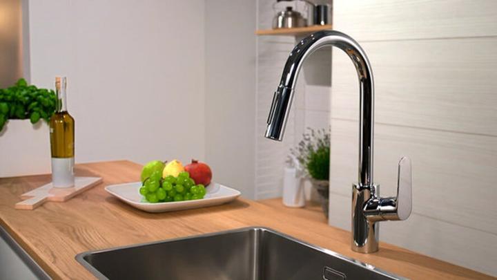 Immagine prodotto hansgrohe Miscelatore monocomando Focus M41 per cucina 240, doccia estraibile, 2 tipi di getto