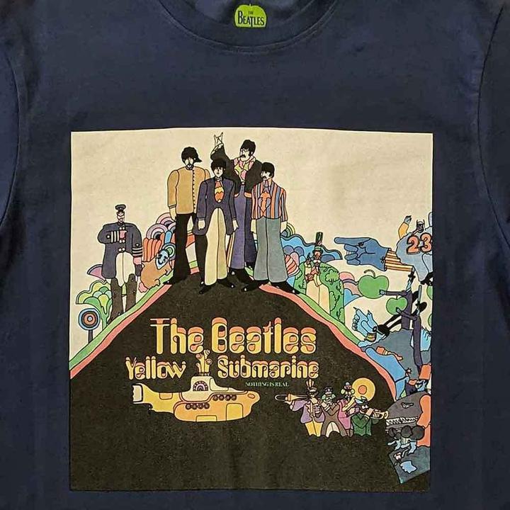 Actual product image The Beatles Unisex Adult Yellow Submarine Cotton T-Shirt (S)