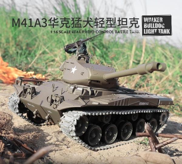 Produktbild Es-toys RC Panzer M41 A3 "WALKER BULLDOG" Heng Long 1:16 Mit R&S, Metallgetriebe Und Metallketten... (RTR Ready-to-Run)