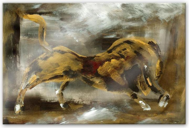 Produktbild Trenddeko Niksic - Der goldene Stier (120 x 75 cm)