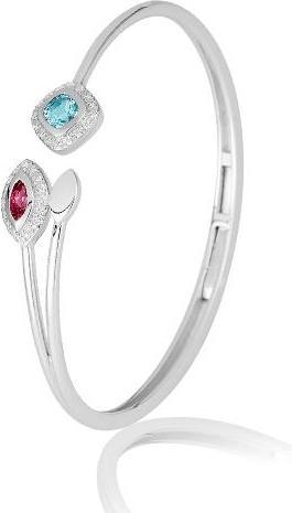 Breuning ARMREIF - ED.TOP.HELL/E.ROSA TURMALIN/Brill. 0,24 Ct. H/si (585, - Gold)