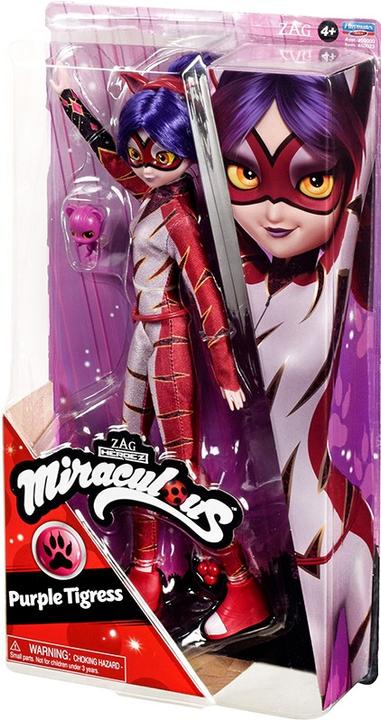 Actual product image Bandai Miraculous 26cm Purple Tigress Fashion Doll