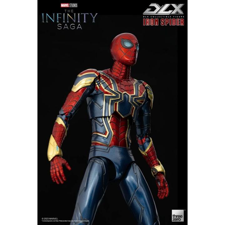 Actual product image ThreeZero Infinity Saga figurine 1/12 DLX Iron Spider 16 cm