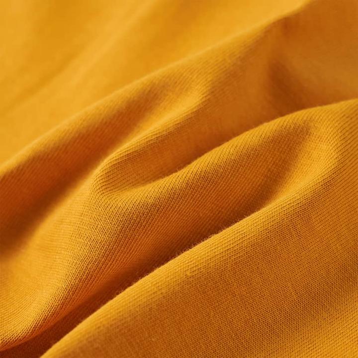 Actual product image VidaXL Children's long-sleeved shirt ochre 116,Material: 100 (116)