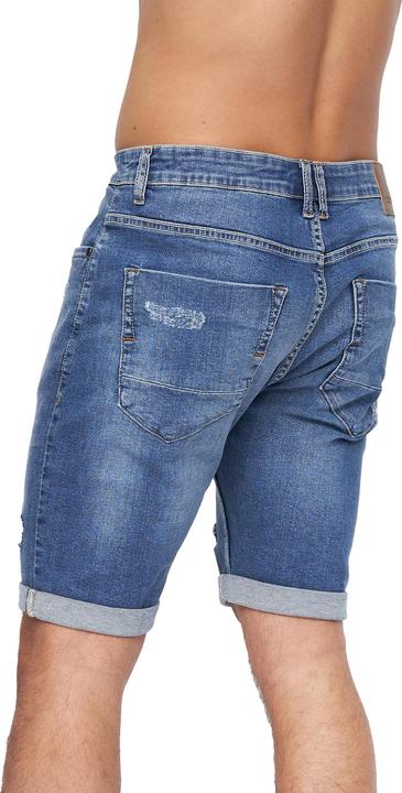 Produktbild Crosshatch Mens Riptrey Abraised Denim Shorts (32)