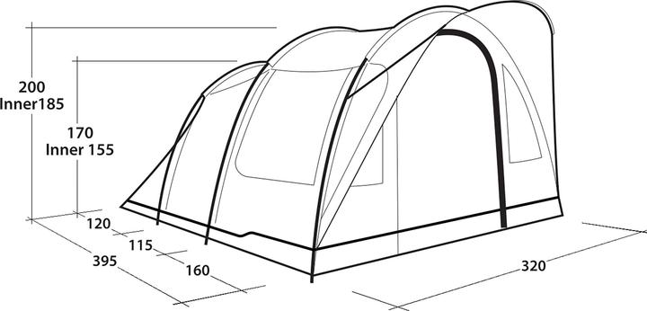 Immagine prodotto Outwell Sky 5 (Tenda a tunnel, 15.60 kg, 5 persone)
