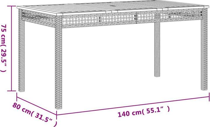 Immagine prodotto VidaXL Tavolo da giardino (80 cm)