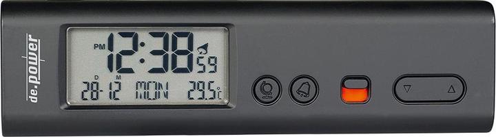 Produktbild De.Power Funkgesteuerter Reisewecker mit Temperaturanzeige