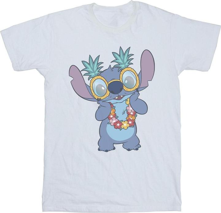 Actual product image Disney Mens Lilo And Stitch Tropical Fun T-Shirt (4XL)