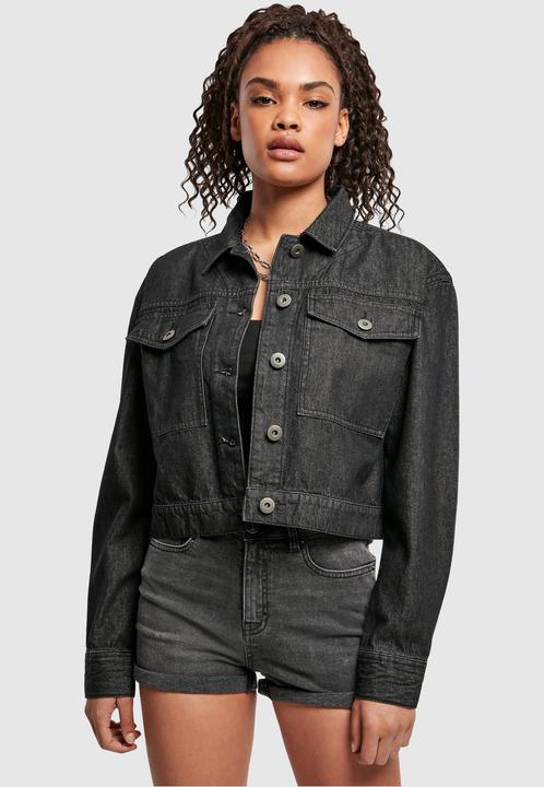 Actual product image Urban Classics Ladies Short Oversized Denim Jacket (L)