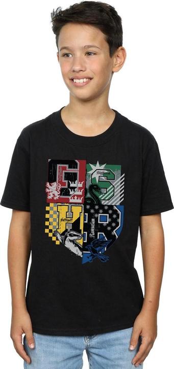 Produktbild Boys Hogwarts Houses Cotton T-Shirt (152, 158)