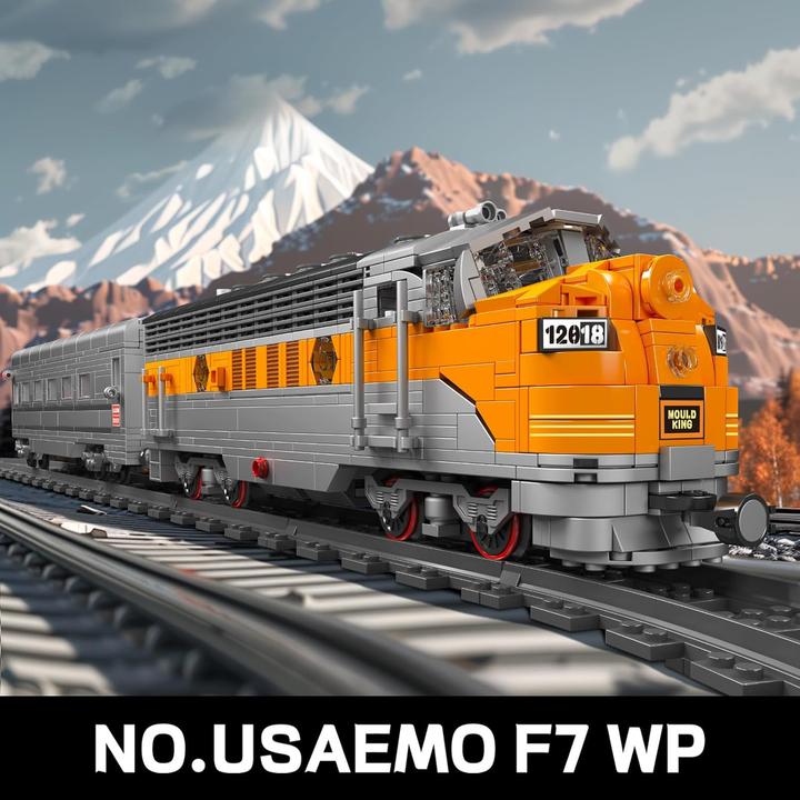 Image du produit Mould King USA EMD F7 WP Locomotive diesel