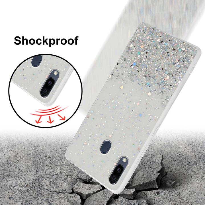 Productafbeelding Cadorabo TPU hoes met glitter voor Samsung Galaxy M20 (Samsung Galaxy M20)