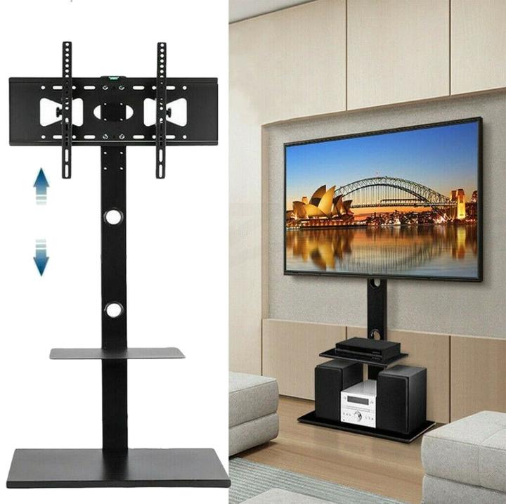 Hermex Universal TV-Ständer LCD Fernseher Bildschirm Standfuss Display (Universal, 65", 30 kg)