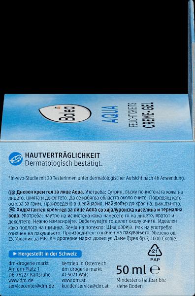 Produktbild dm Balea Aqua Feuchtigkeits Creme-Gel (50 ml, Tagescreme)