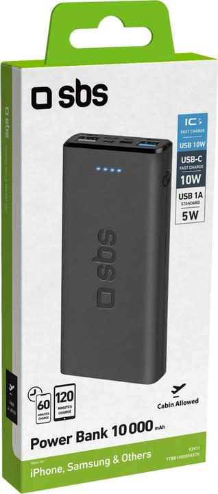Produktbild SBS Power Bank (10000 mAh, 5 W, 37 Wh)