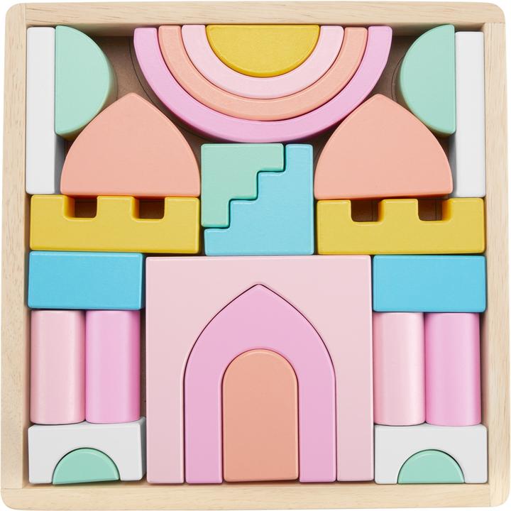 Actual product image Fisher-Price Fairytale castle wooden building blocks