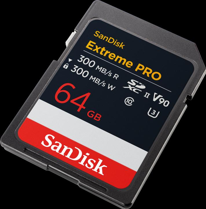 Produktbild SanDisk Extreme PRO UHS-II V90 (64 GB, SDXC, U3, UHS-II)