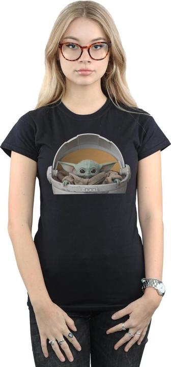 Actual product image Star Wars Womens/Ladies The Mandalorian The Child Pod Cotton T-Shirt (S)