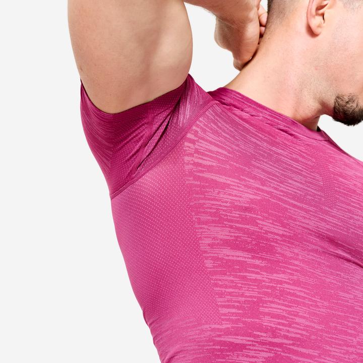 Immagine prodotto Domyos Kompressionsshirt Herren atmungsaktiv Rundhals - lila (S)